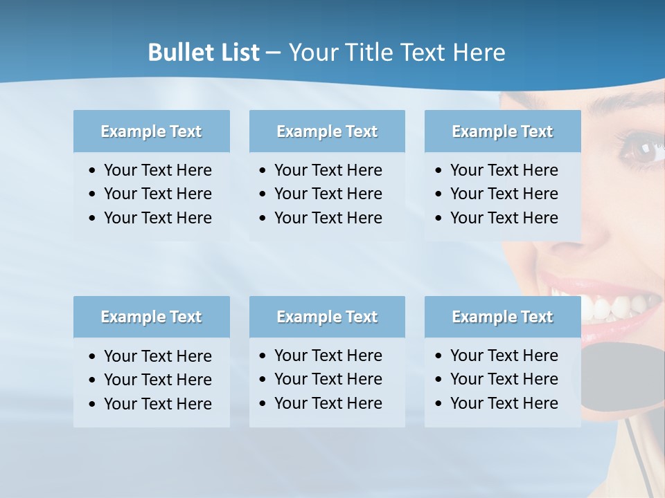 Customer Girl Corporation PowerPoint Template