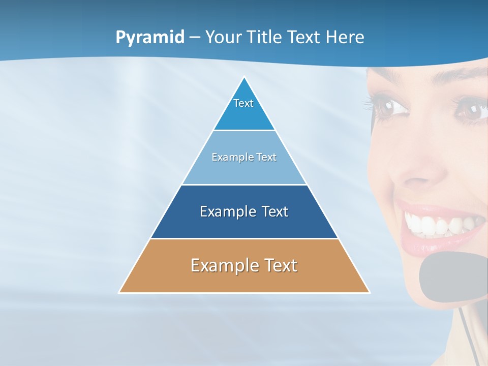 Customer Girl Corporation PowerPoint Template