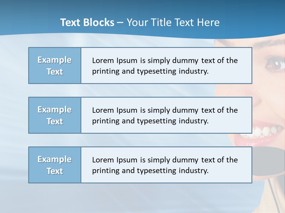 Customer Girl Corporation PowerPoint Template