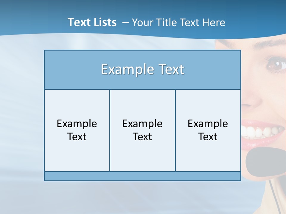 Customer Girl Corporation PowerPoint Template