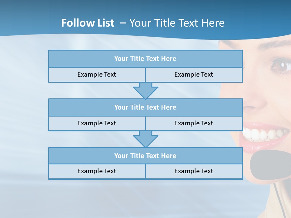 Customer Girl Corporation PowerPoint Template
