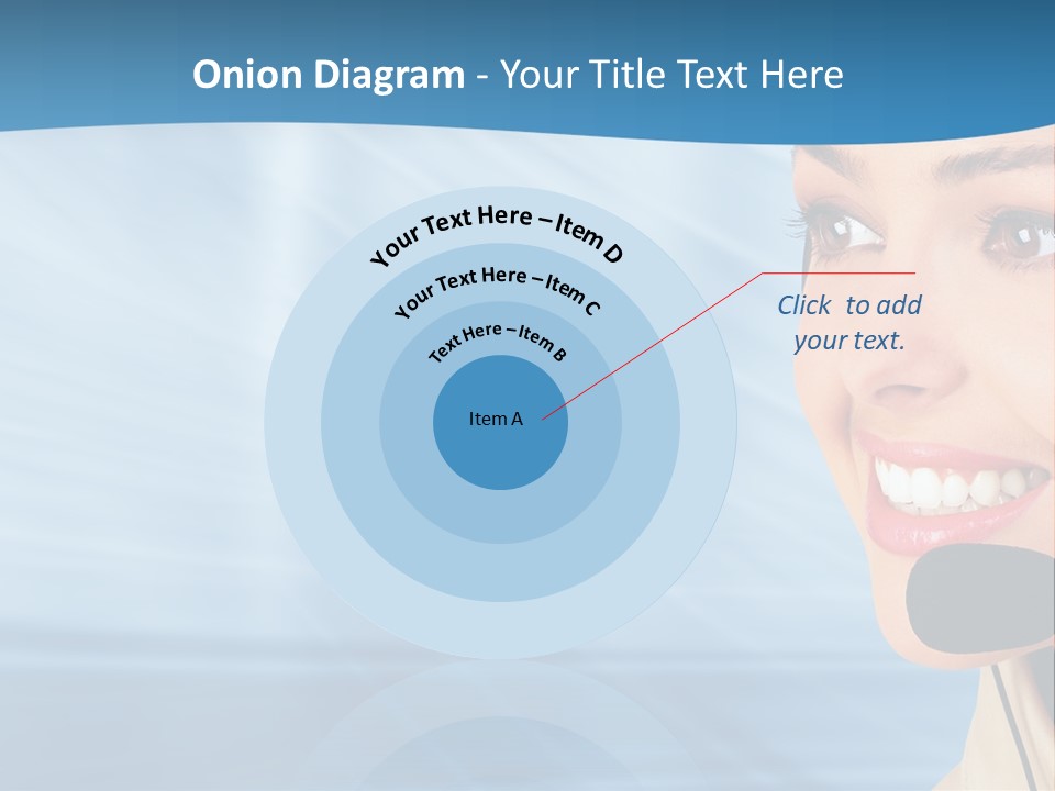 Customer Girl Corporation PowerPoint Template