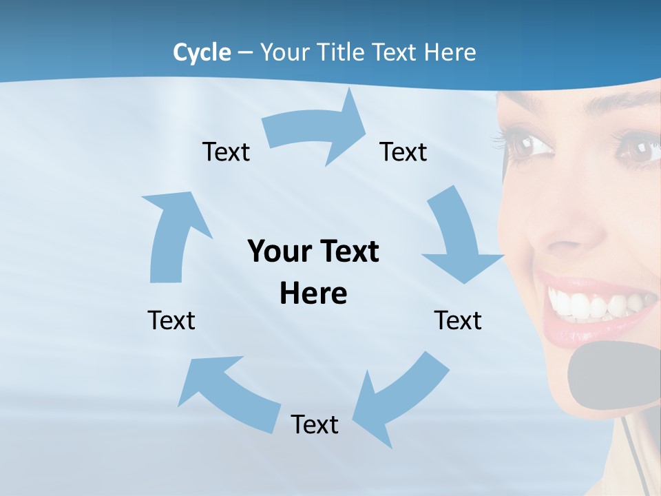 Customer Girl Corporation PowerPoint Template