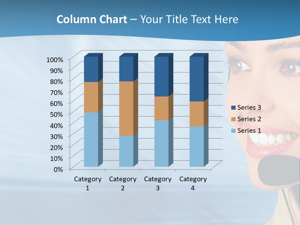 Customer Girl Corporation PowerPoint Template