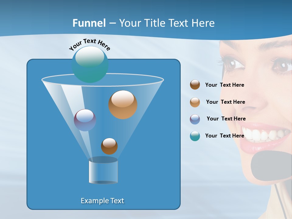 Customer Girl Corporation PowerPoint Template