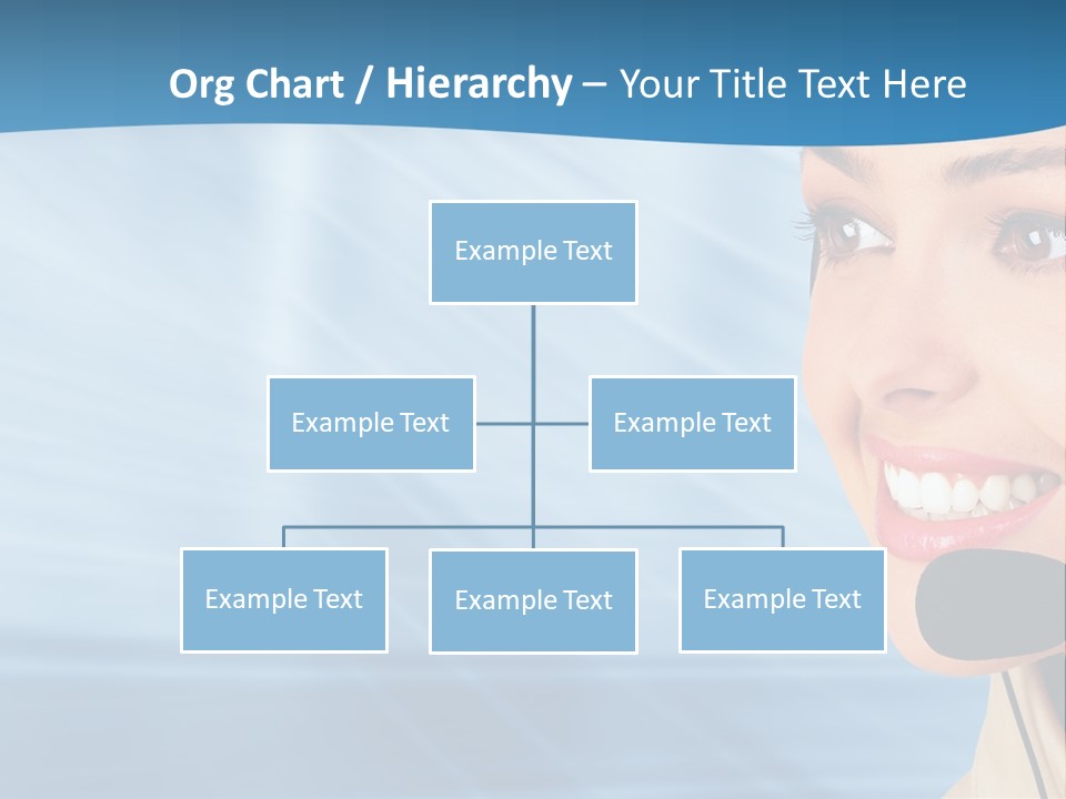 Customer Girl Corporation PowerPoint Template