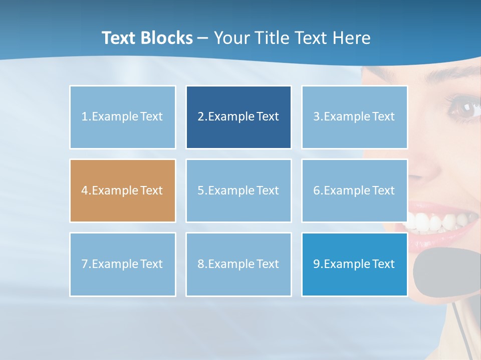 Customer Girl Corporation PowerPoint Template