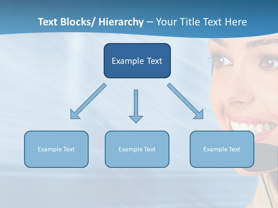 Customer Girl Corporation PowerPoint Template