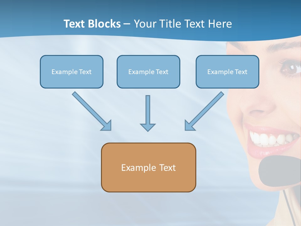 Customer Girl Corporation PowerPoint Template