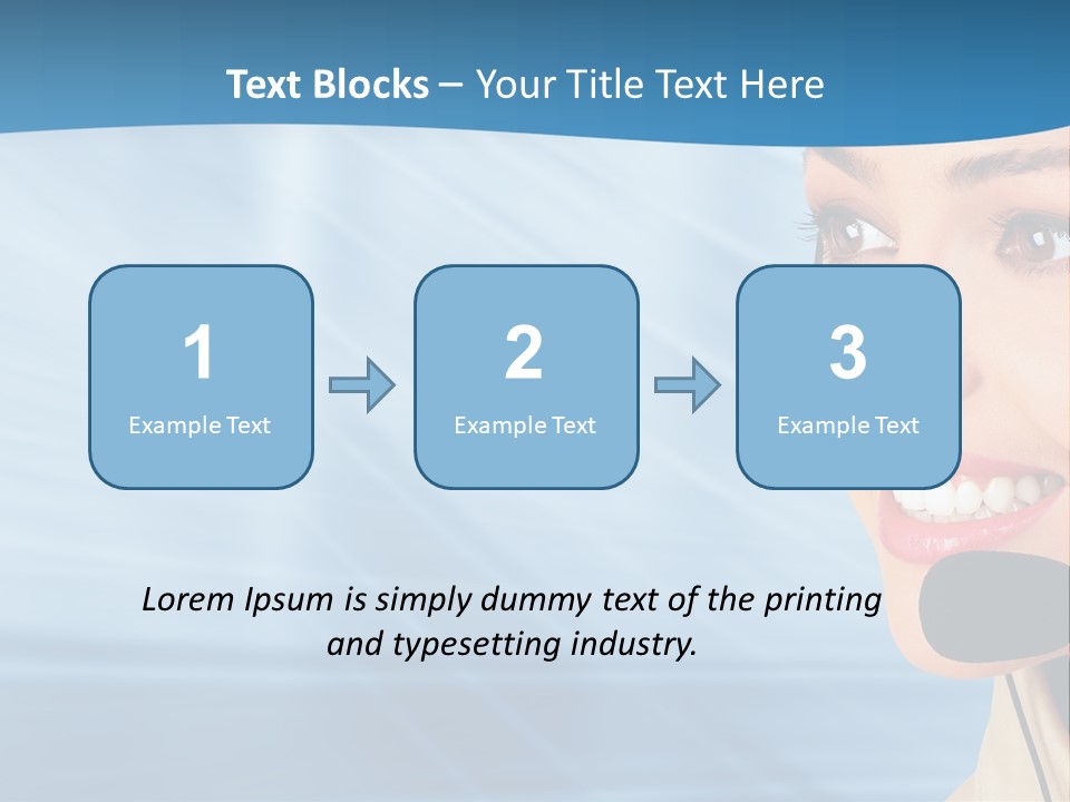 Customer Girl Corporation PowerPoint Template