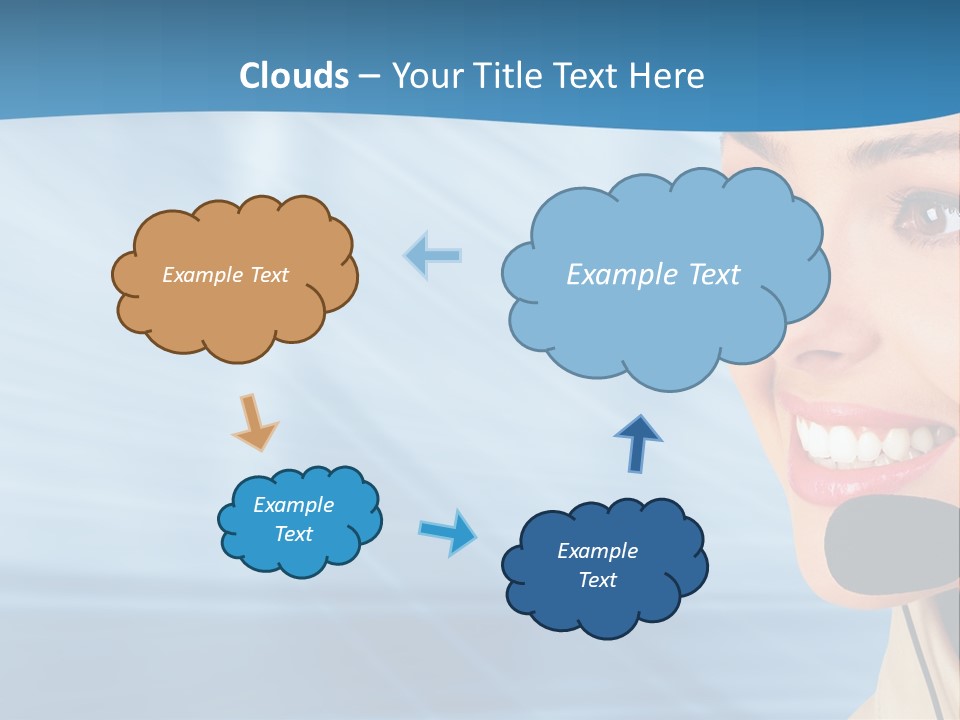 Customer Girl Corporation PowerPoint Template