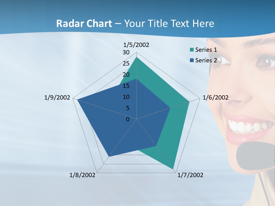 Customer Girl Corporation PowerPoint Template