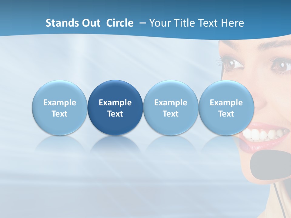 Customer Girl Corporation PowerPoint Template