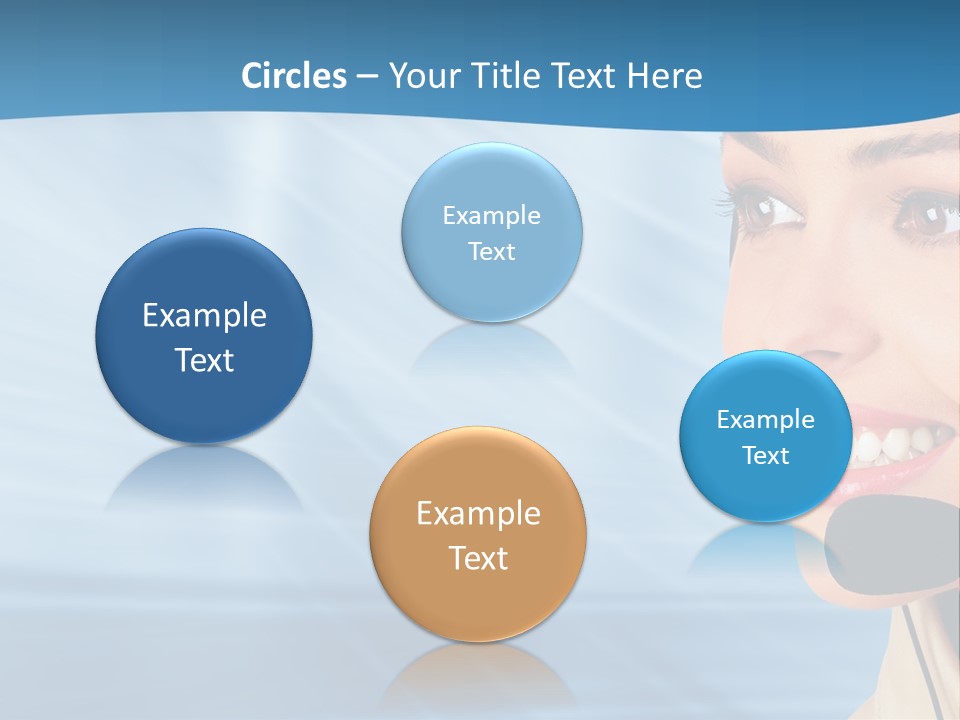 Customer Girl Corporation PowerPoint Template