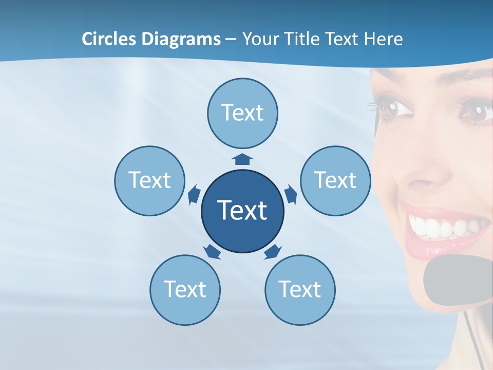 Customer Girl Corporation PowerPoint Template