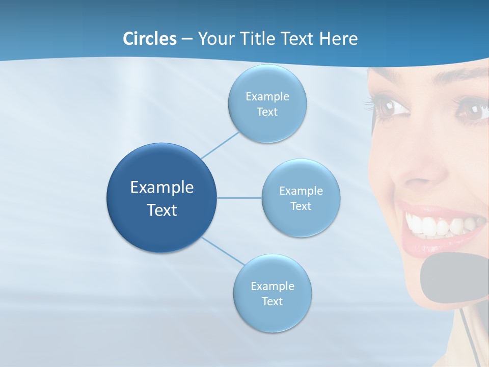 Customer Girl Corporation PowerPoint Template