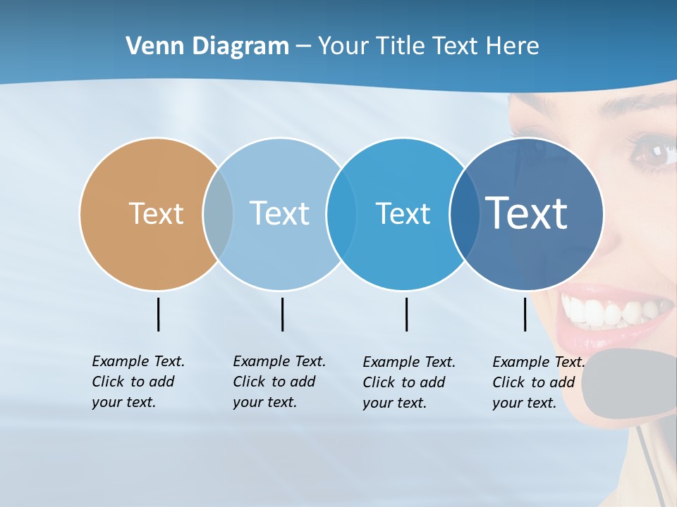 Customer Girl Corporation PowerPoint Template