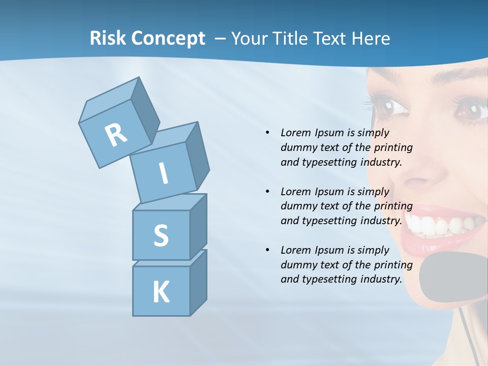 Customer Girl Corporation PowerPoint Template