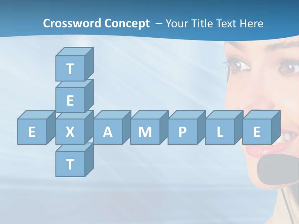 Customer Girl Corporation PowerPoint Template