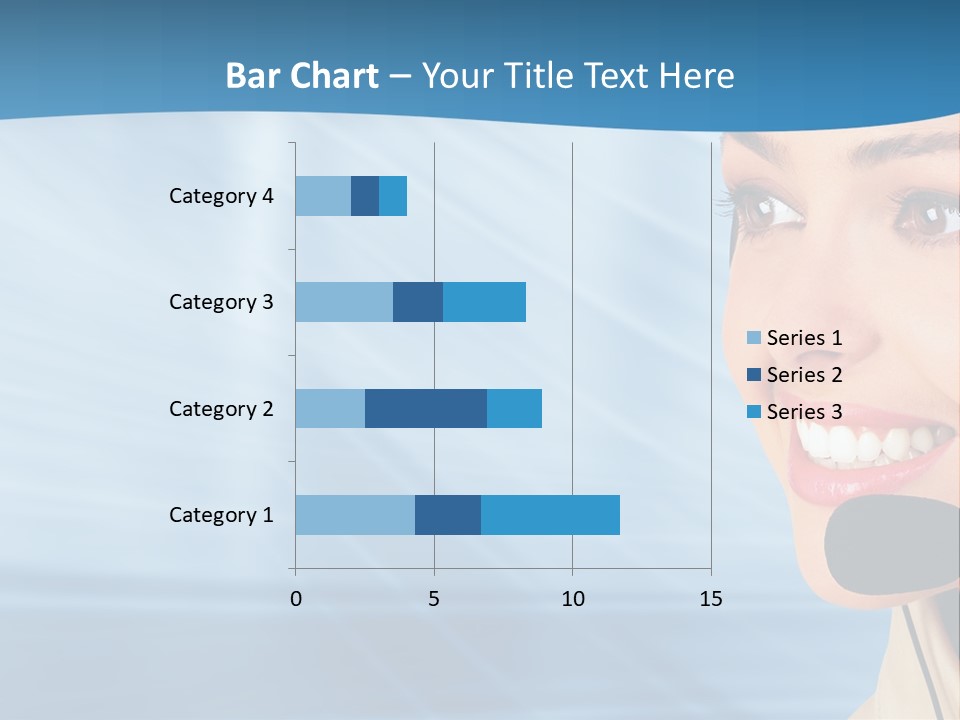 Customer Girl Corporation PowerPoint Template