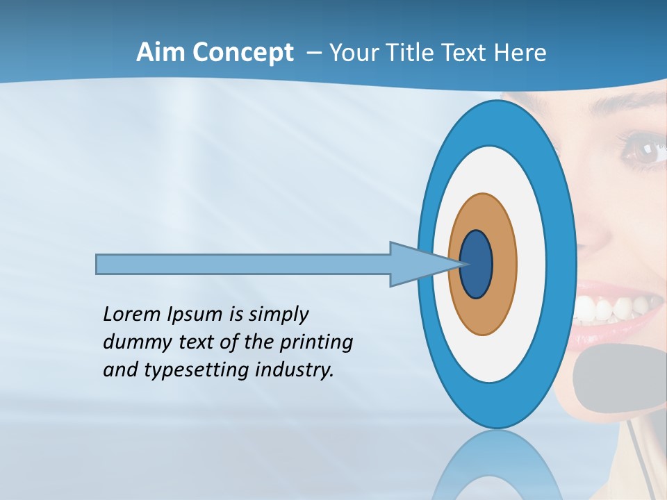 Customer Girl Corporation PowerPoint Template