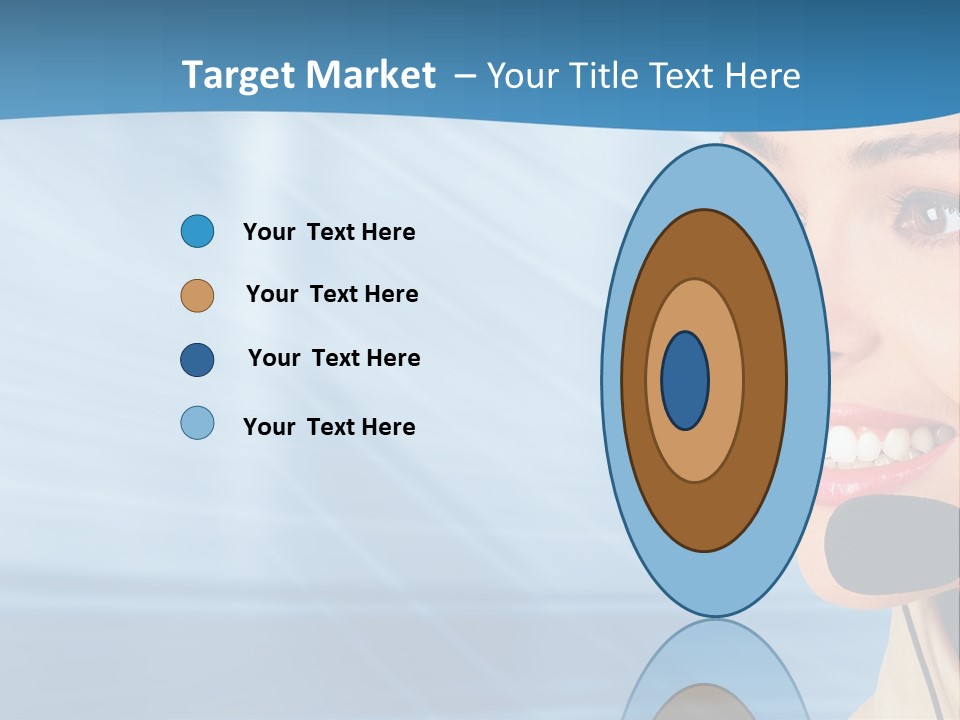 Customer Girl Corporation PowerPoint Template