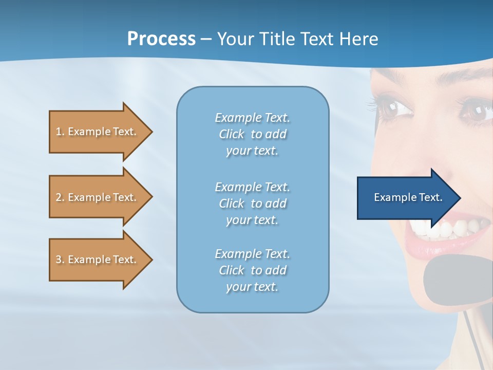 Customer Girl Corporation PowerPoint Template