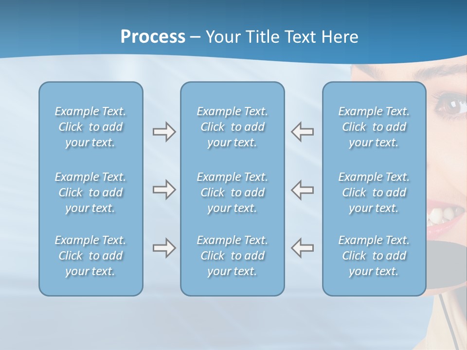 Customer Girl Corporation PowerPoint Template