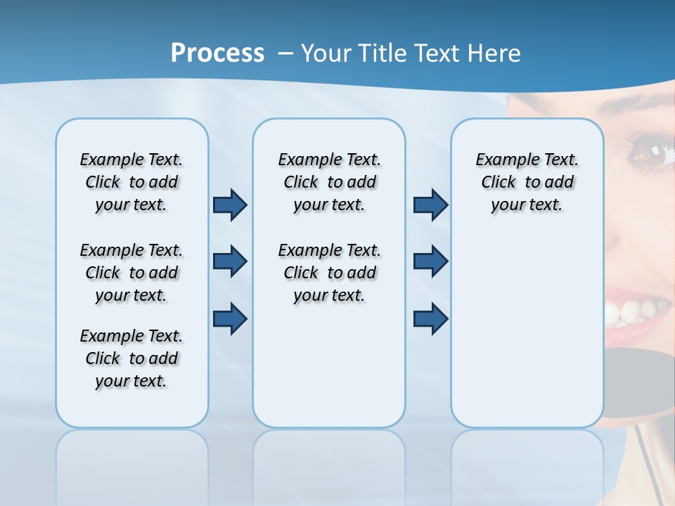Customer Girl Corporation PowerPoint Template