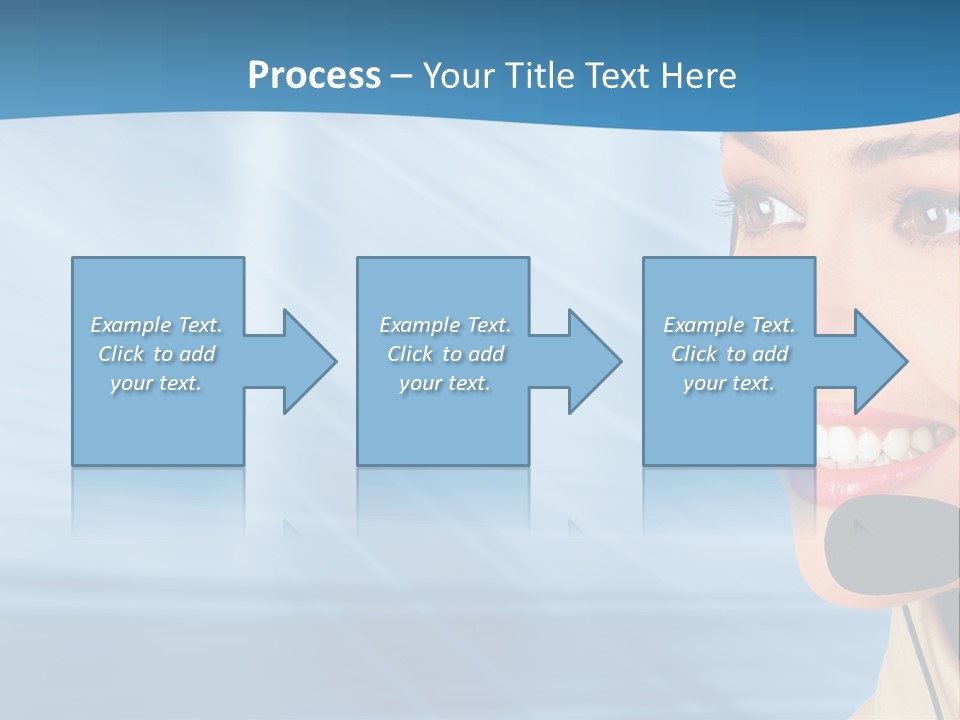 Customer Girl Corporation PowerPoint Template