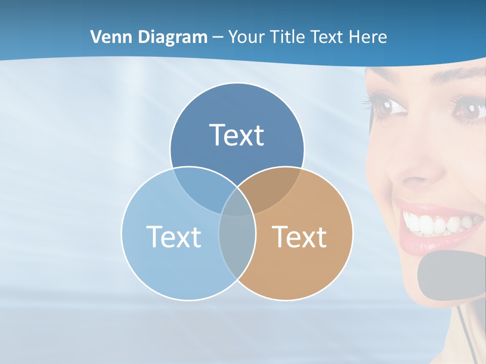 Customer Girl Corporation PowerPoint Template