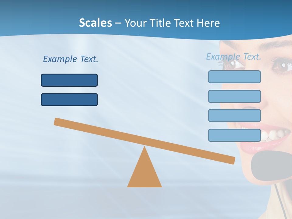 Customer Girl Corporation PowerPoint Template
