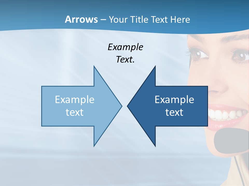 Customer Girl Corporation PowerPoint Template