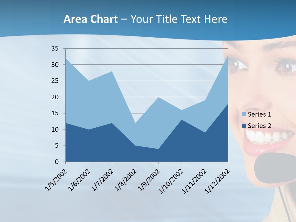 Customer Girl Corporation PowerPoint Template