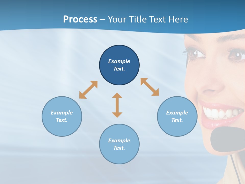 Customer Girl Corporation PowerPoint Template