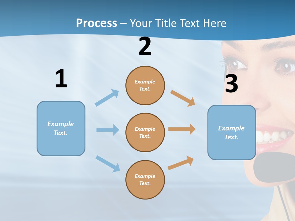 Customer Girl Corporation PowerPoint Template