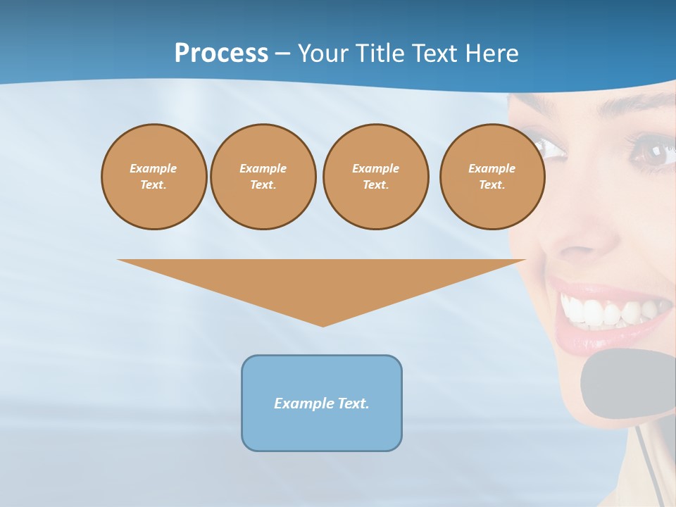 Customer Girl Corporation PowerPoint Template