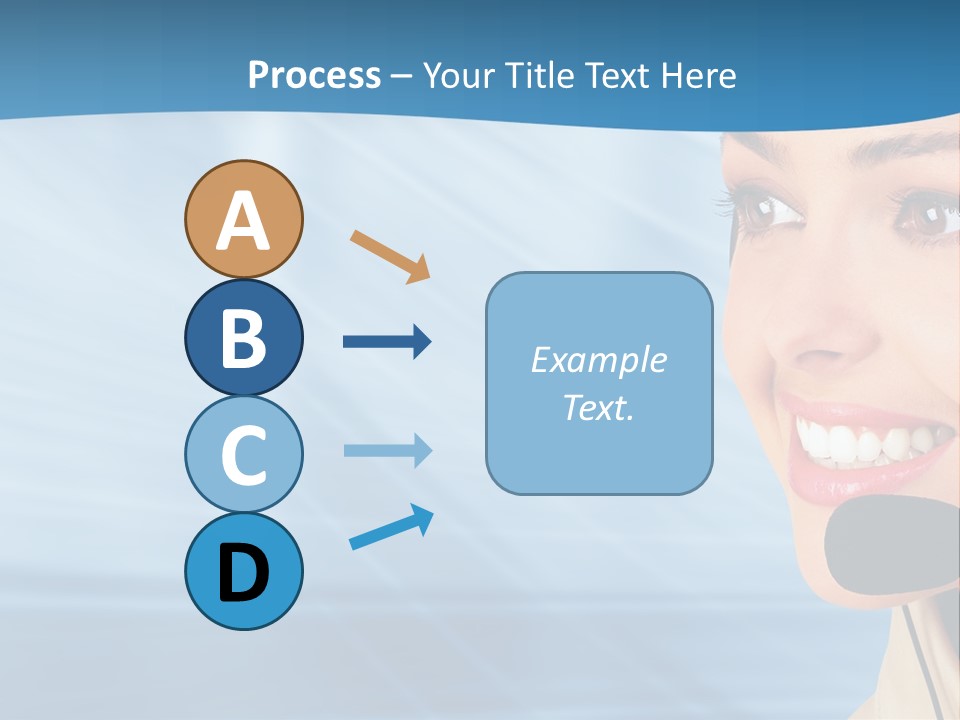 Customer Girl Corporation PowerPoint Template