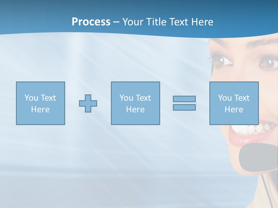 Customer Girl Corporation PowerPoint Template