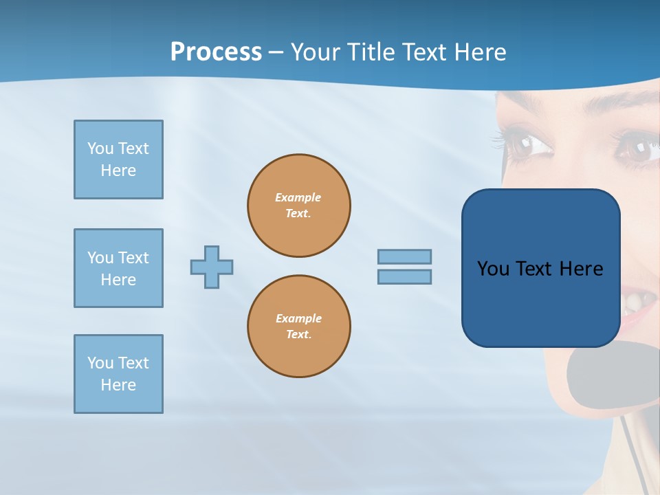 Customer Girl Corporation PowerPoint Template