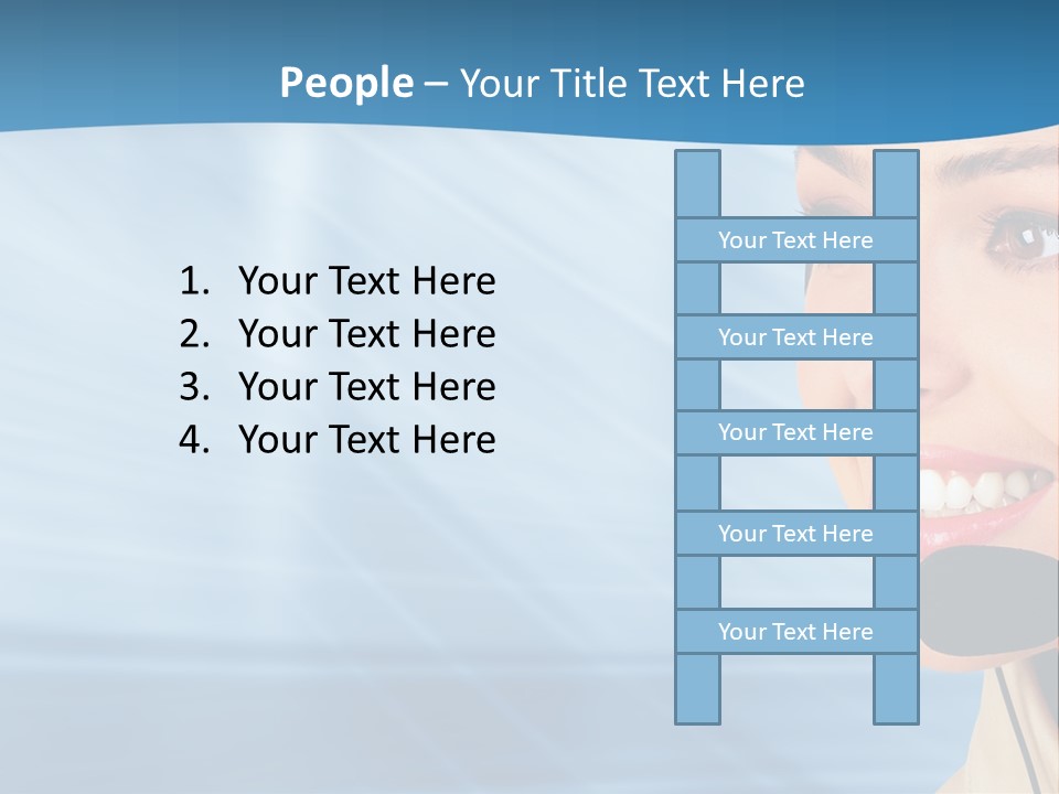 Customer Girl Corporation PowerPoint Template