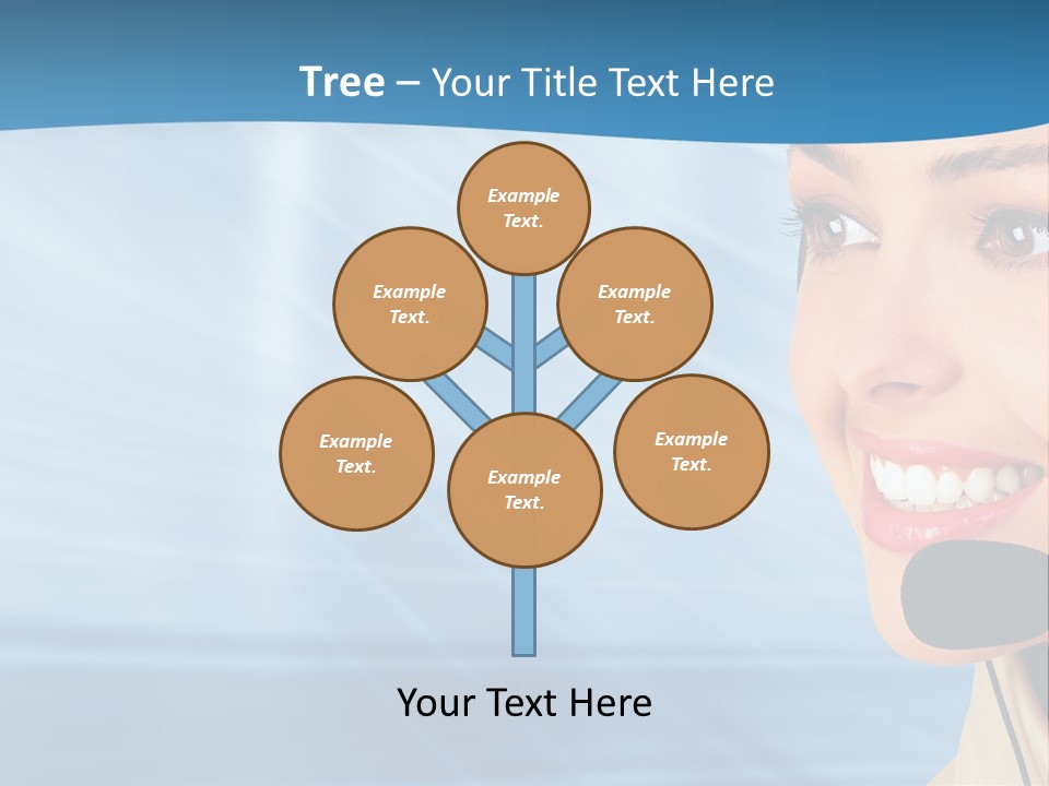 Customer Girl Corporation PowerPoint Template