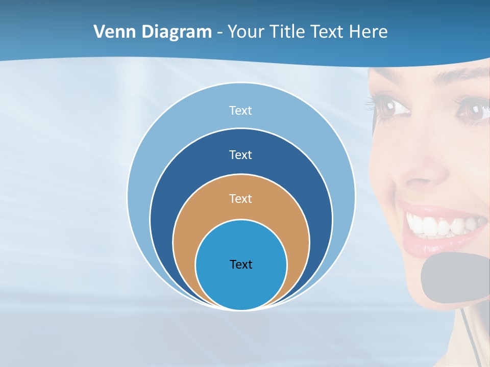 Customer Girl Corporation PowerPoint Template