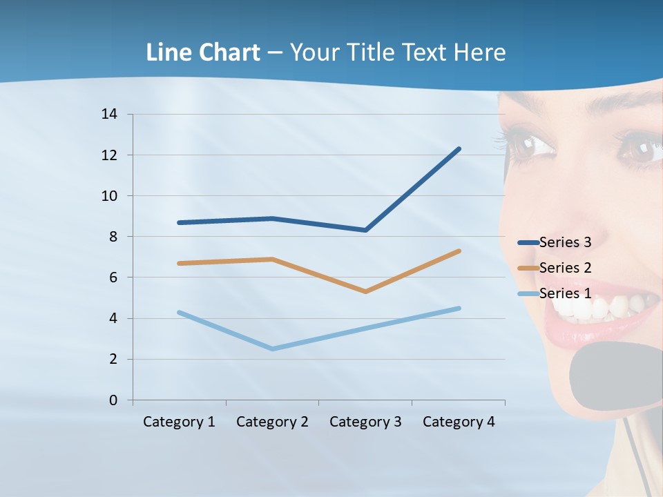 Customer Girl Corporation PowerPoint Template
