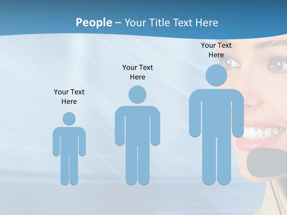 Customer Girl Corporation PowerPoint Template