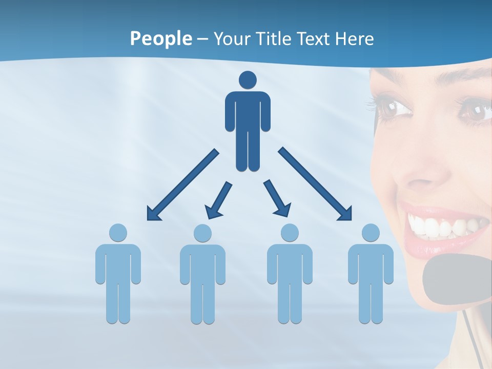 Customer Girl Corporation PowerPoint Template