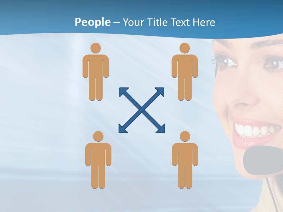 Customer Girl Corporation PowerPoint Template