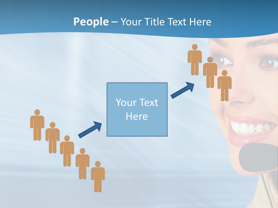 Customer Girl Corporation PowerPoint Template