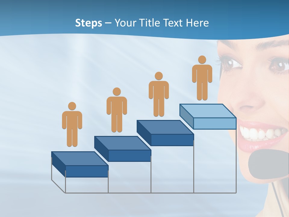 Customer Girl Corporation PowerPoint Template