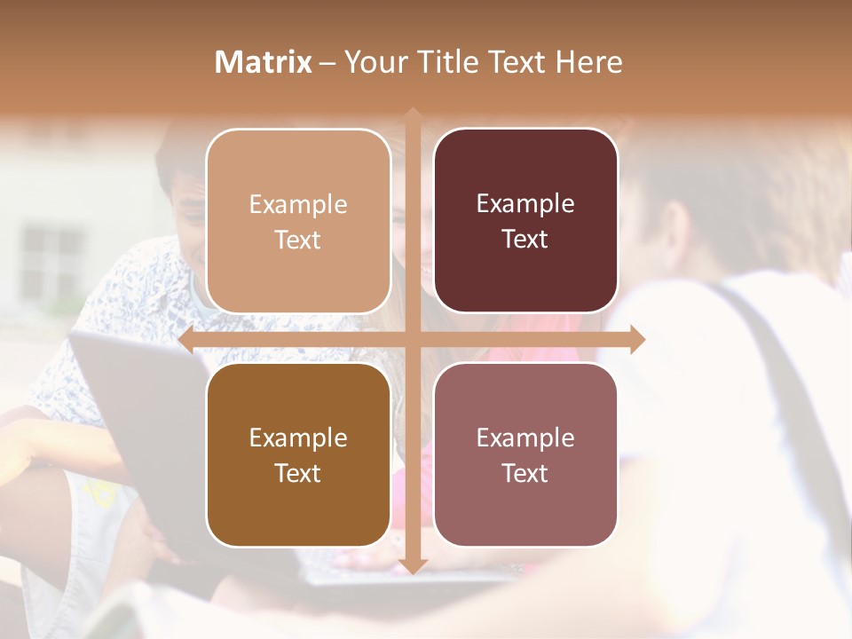 Friends Humorous Teen PowerPoint Template